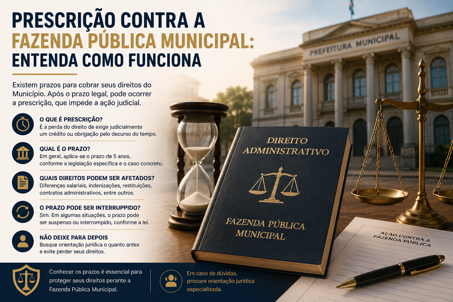 Prescrição contra a Fazenda Pública Municipal: entenda como funciona